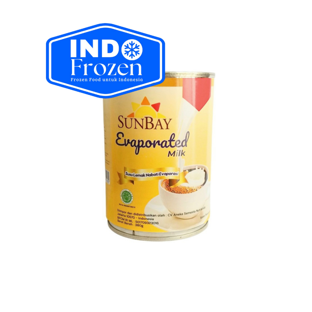 

SUNBAY EVAPORATED MILK 380GR/ SUSU EVAPORASI