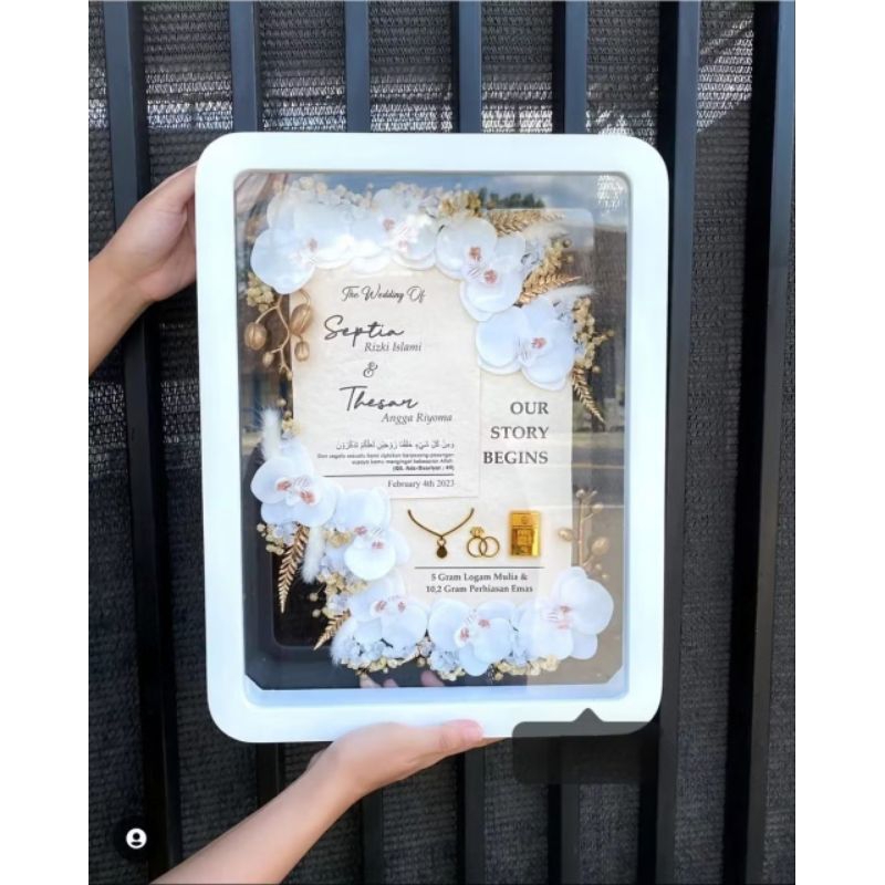 Mahar anggrek/Mahar akrilik/Mahar bunga anggrek