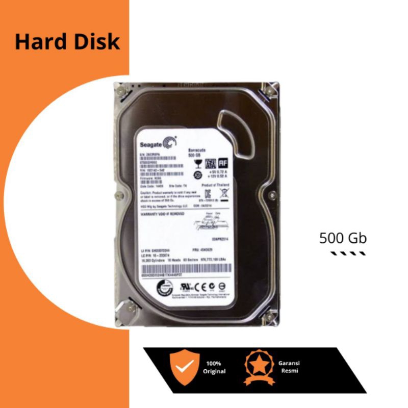 Harddisk CCTV 500GB RFI HDD 1Tb SATA 3.5" Harddisk CCTV 1Tb Sata III Hard Disk PC Komputer