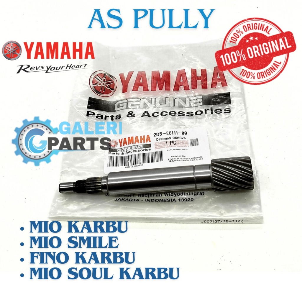 AS PULLY YAMAHA 2D5 As Pully 2D5 MIO SPORTY MIO SMILE MIO SOUL KARBU FINO KARBU KUALITAS ASLI ORIGIN