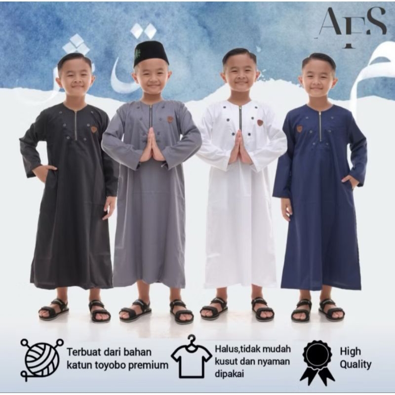 Gamis Anak Laki-Laki Bahan Toyobo
