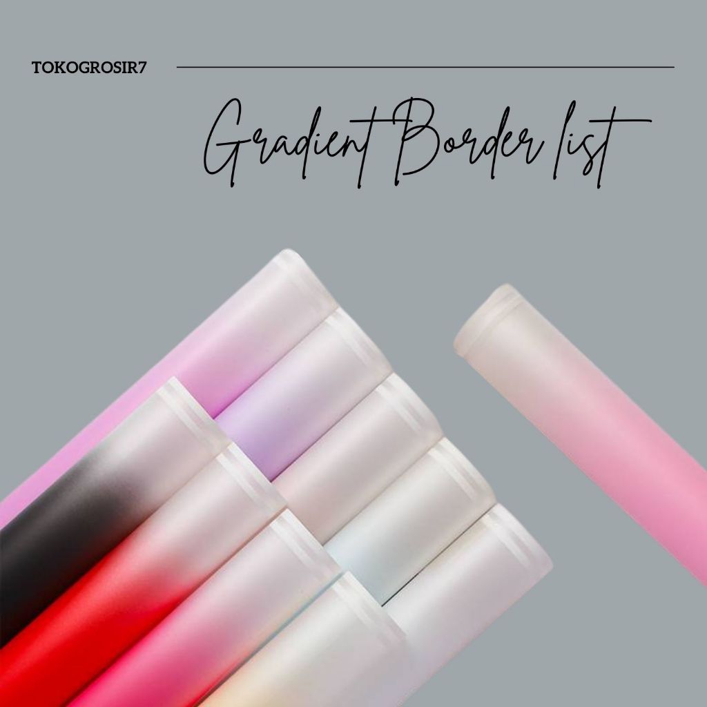 

KERTAS GRADASI MATTE DOUBLE BORDER METALIC FLOWER WRAPPING COLOR PAPER CELLOPHANE