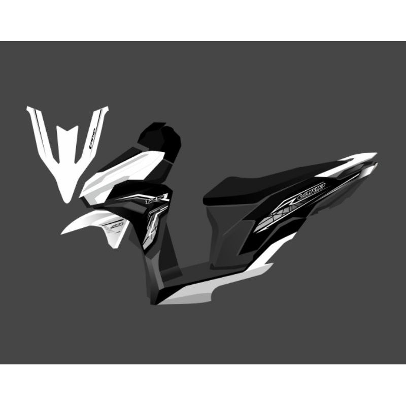 STRIPING TRANSPARAN VARIO NEW 125 2023 MOTIF  VIETNAM STYLE