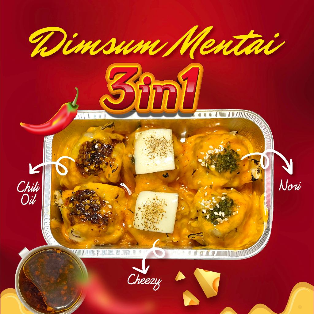 

Dimsum Mentai 3in1 - Regular Size (isi 6 pcs)