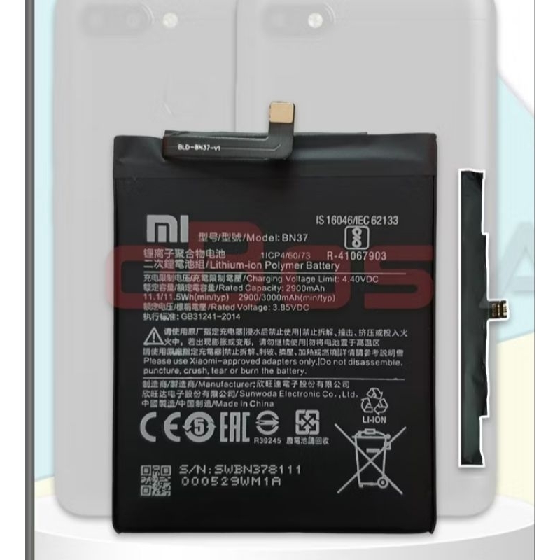 BATERAI XIAOMI 6 / 6A ORI 100a