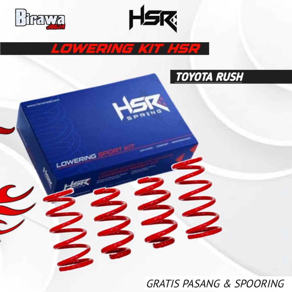 Per Ceper Toyota Rush - HSR Spring Lowering Kit Rush Merk HSR ( Gratis Pasang )