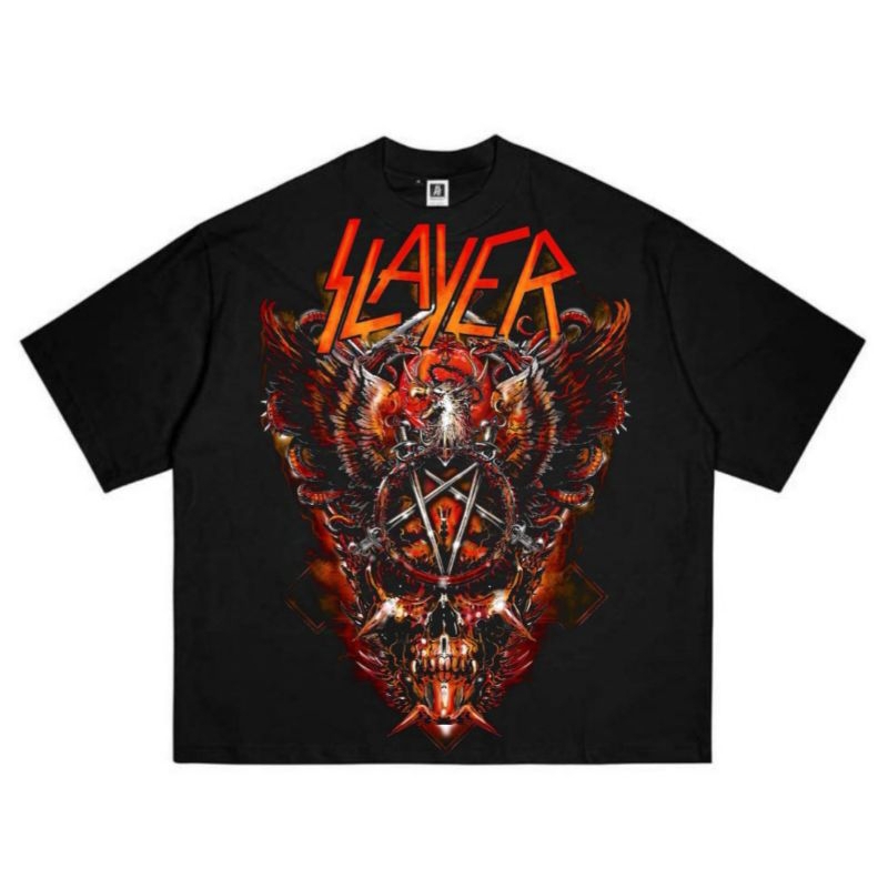 KAOS SLAYER ALLOVERPRINT//KAOS BAND//KAOS MUSIK//KAOS BAND FULL PRINT//KAOS BAND PLASTISOL ALLOVERPR