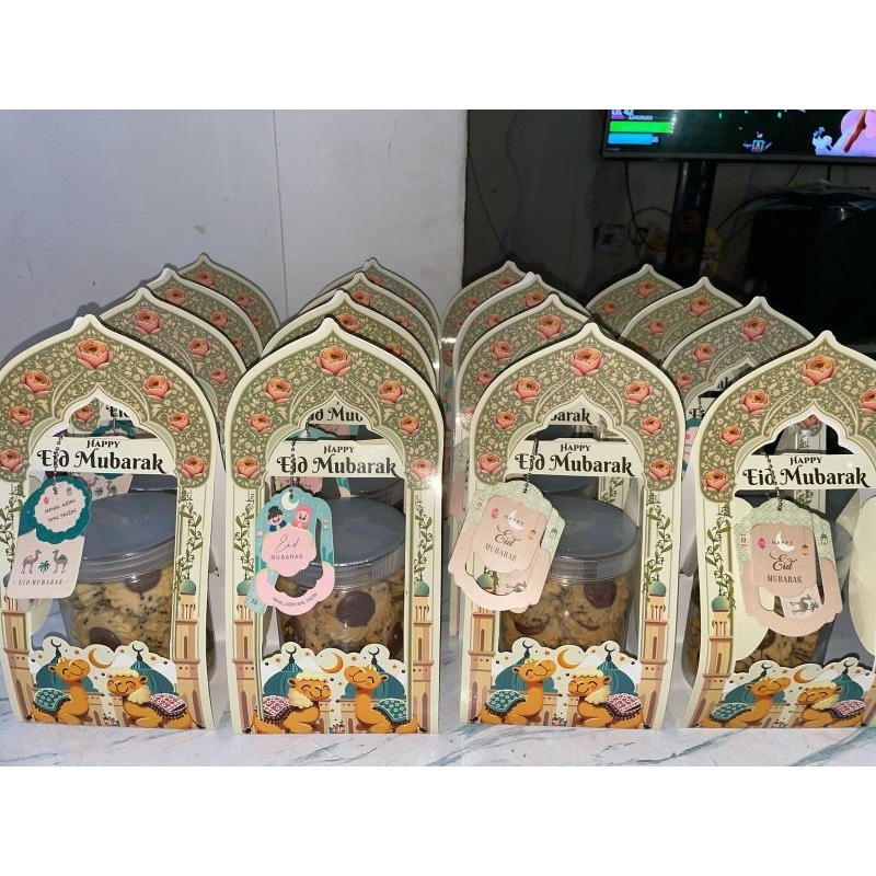 

Box lebaran idul fitri jar 1000ml hanya box