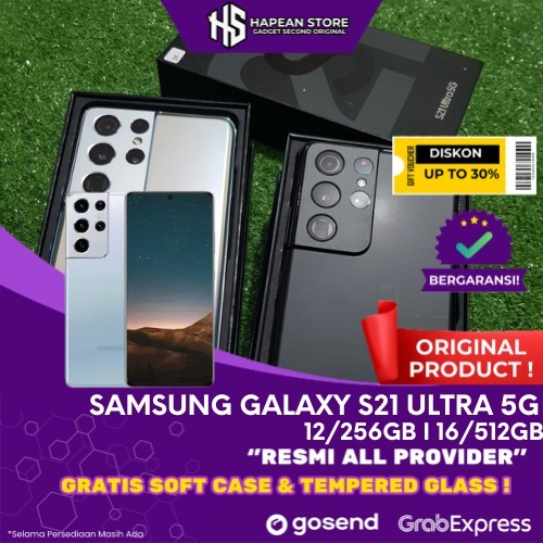 Samsung Galaxy S21 & S20 Ultra 5G 16/512GB 12/256GB | S21+ S20+ Plus FE 8/128GB Second Original SEIN