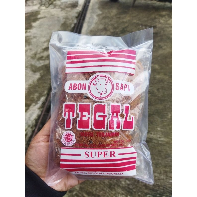 

Abon Sapi Super Cap Tegal Kemasan 250gr Manis dan Pedas Halal