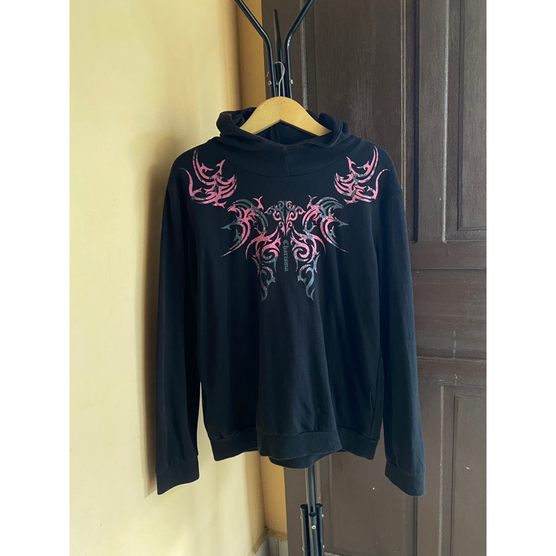 Hoodie jaket hitam motif sablon remaja pria anak laki laki