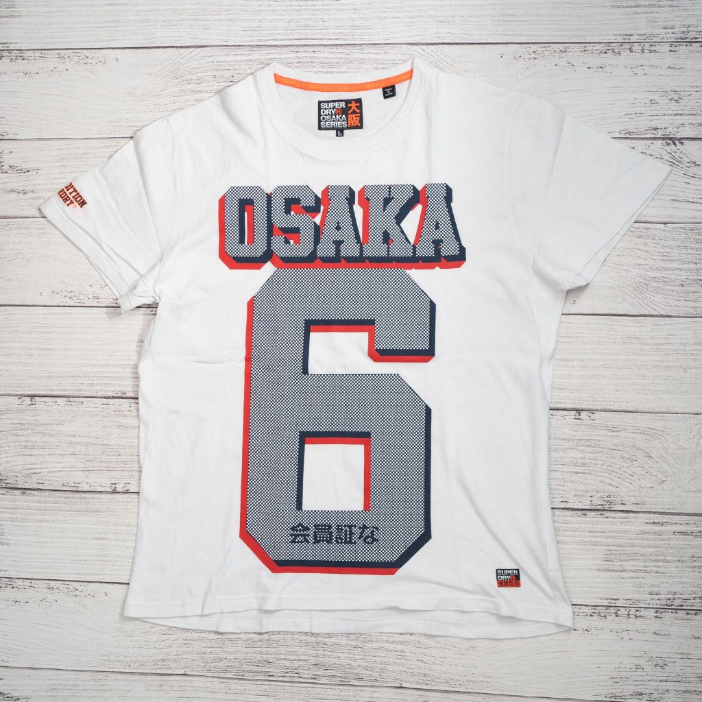 T-Shirt Kaos SUPERDRY OSAKA White