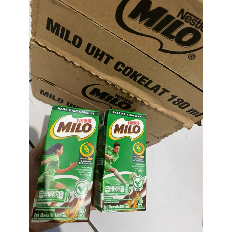 

1 Karton Isi 36pcs MILO Active-Go UHT Susu Coklat 180ml isi 36