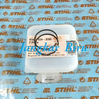 Piston Ring Set Ø 34mm Blower HS-45 BG-56 BG-86 BR-200 SH-56 ST ORIGINAL