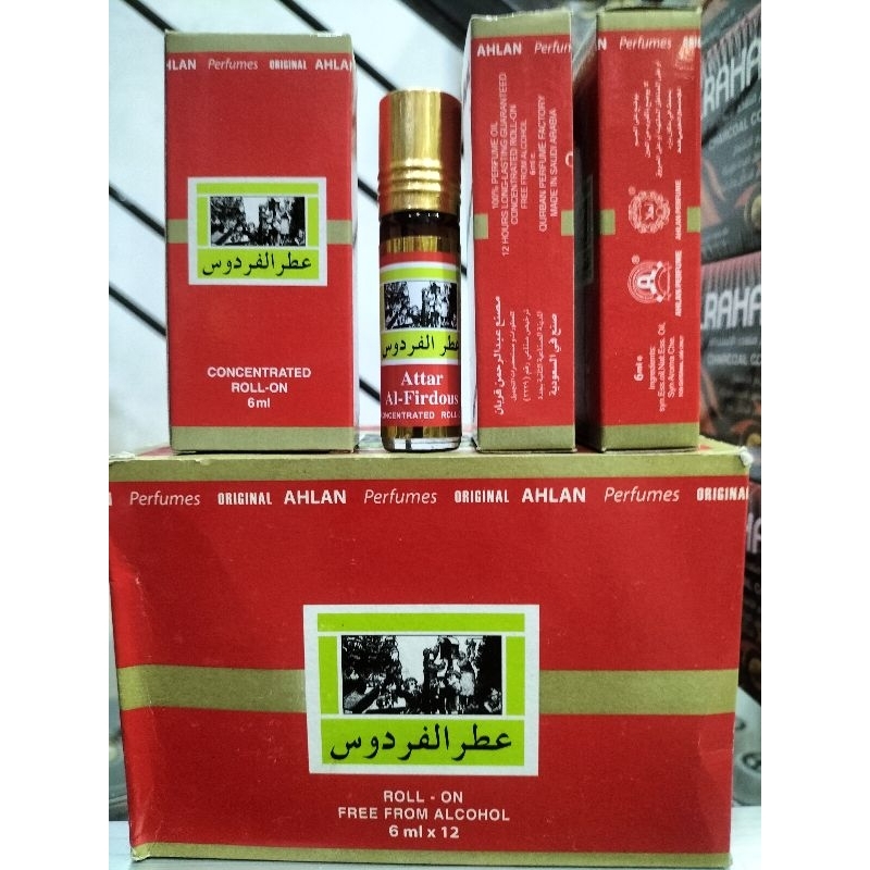 Attar Al firdous 6ml Non Alkohol By Ahlan Makkah 100% original