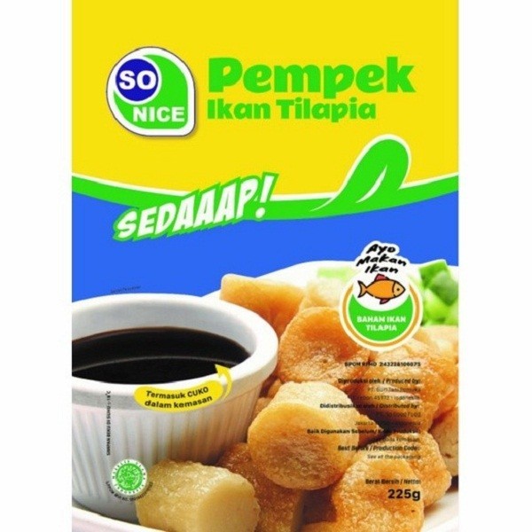

PEMPEK IKAN TILAPIA SO NICE 225GR - PEMPEK