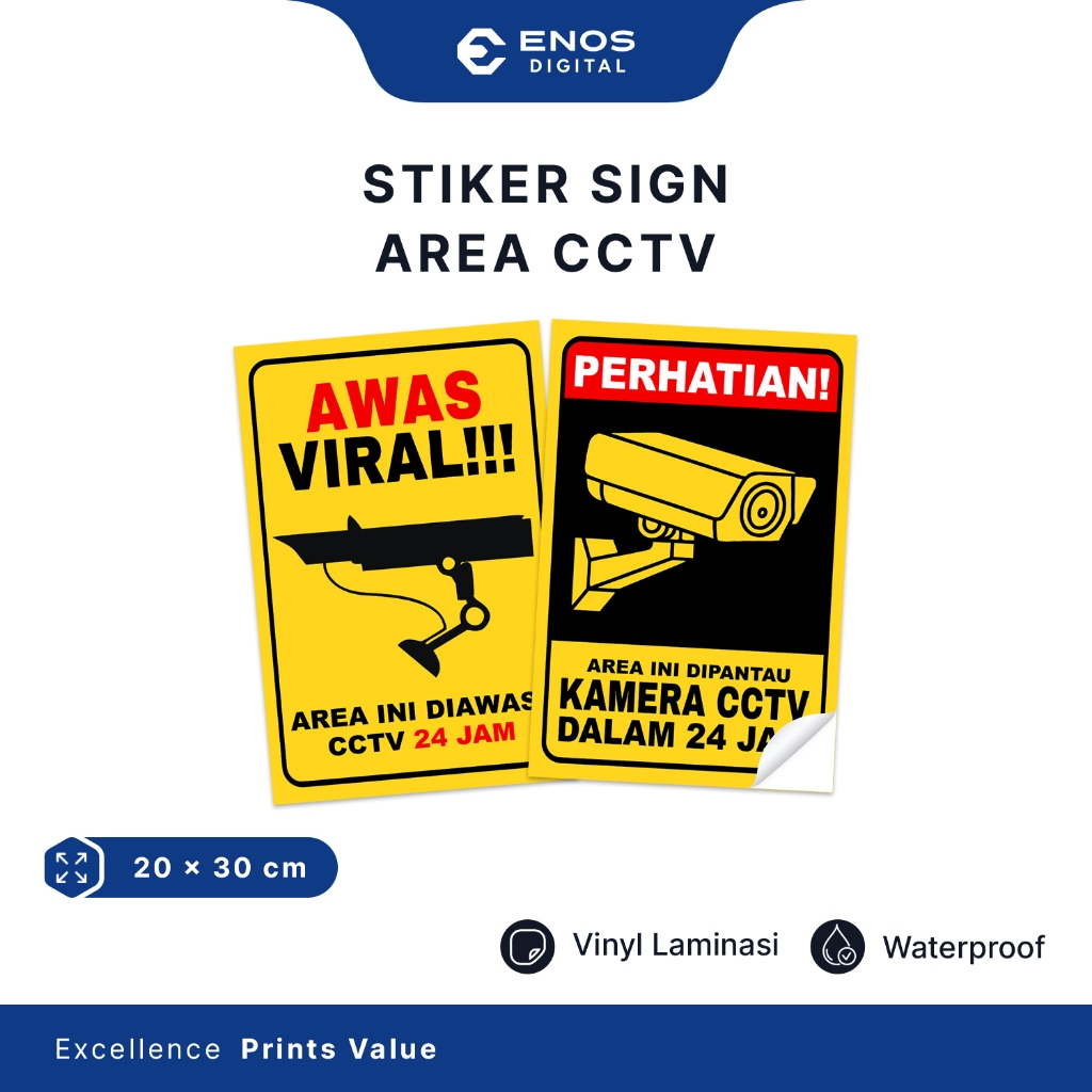 

Stiker Pantauan CCTV 24 Jam Stiker CCTV Stiker Pengawasan CCTV Anti Air
