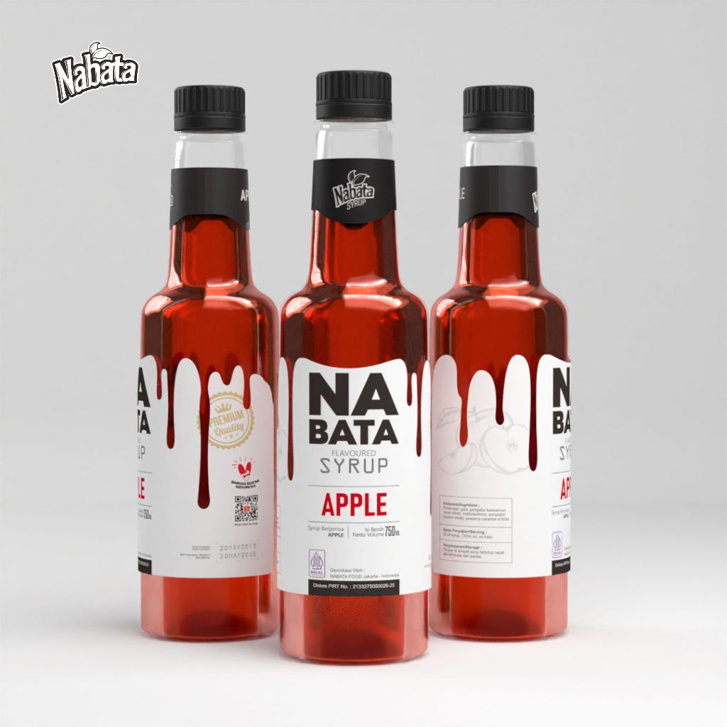

Sirup Apple Premium 750ml Nabata Drink - Syrup Apple Untuk Cafe Restauran