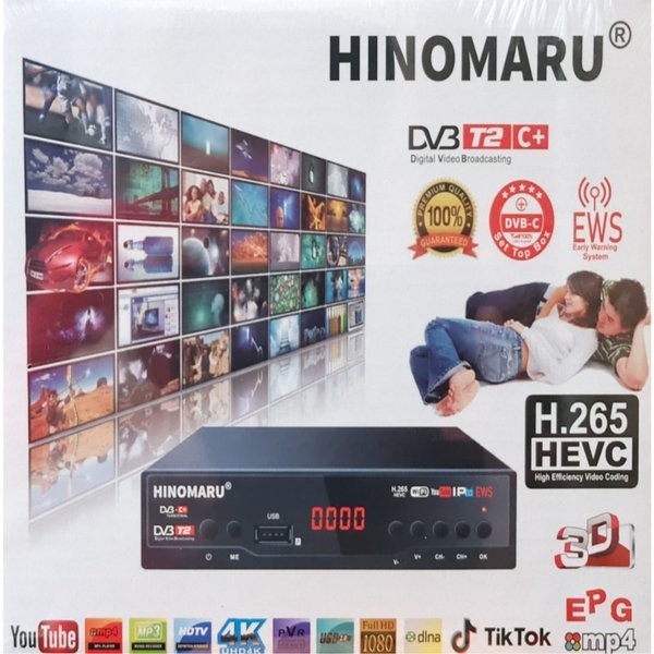 Set Top Box Digital HINOMARU Full HD STB TIKTOK Siaran TV Digital SNI