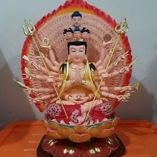 patung dewi kwan im qian sou guan yin tangan seribu 16 inch