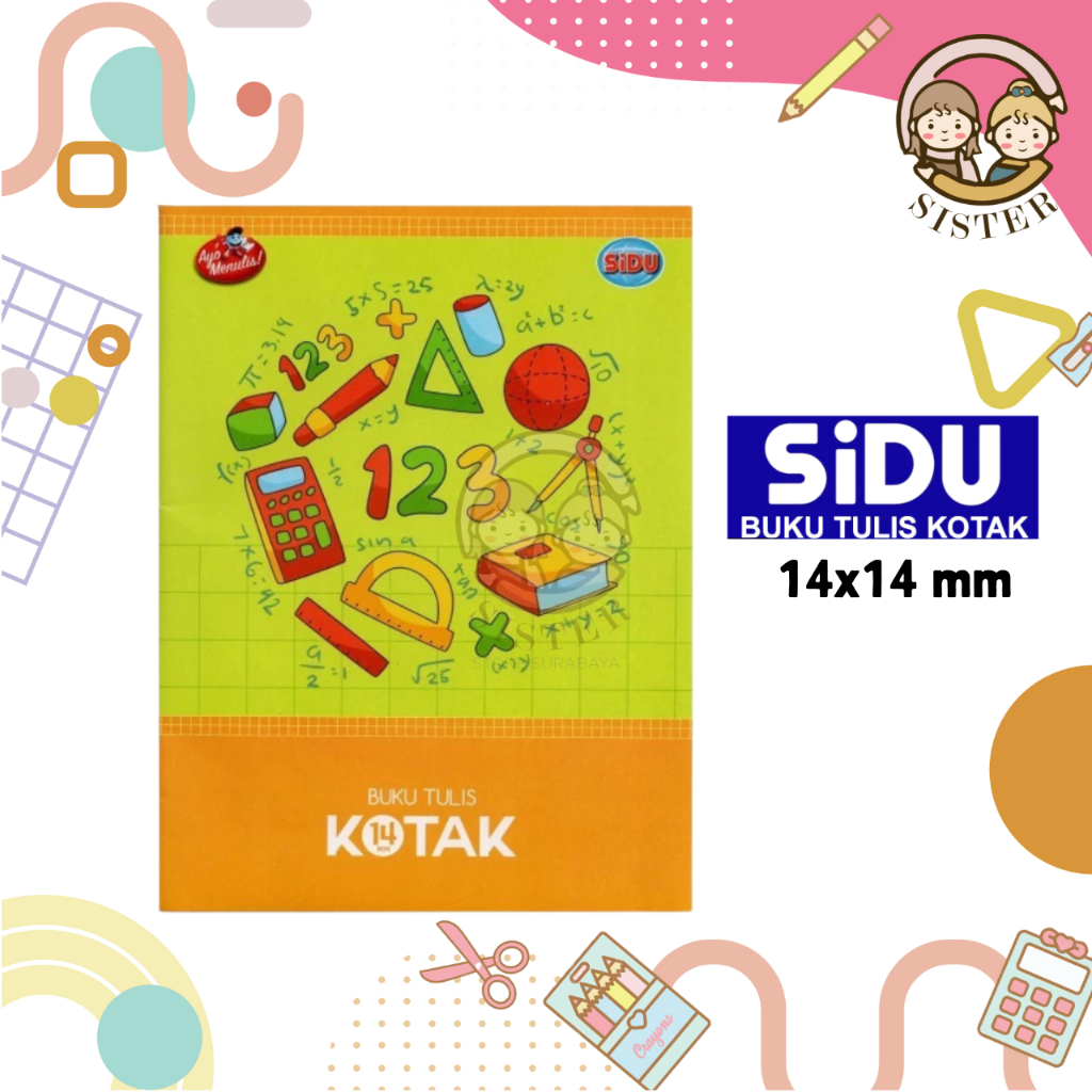 

(1 PACK) SIDU Buku Tulis Mandarin Kotak Besar 14mm