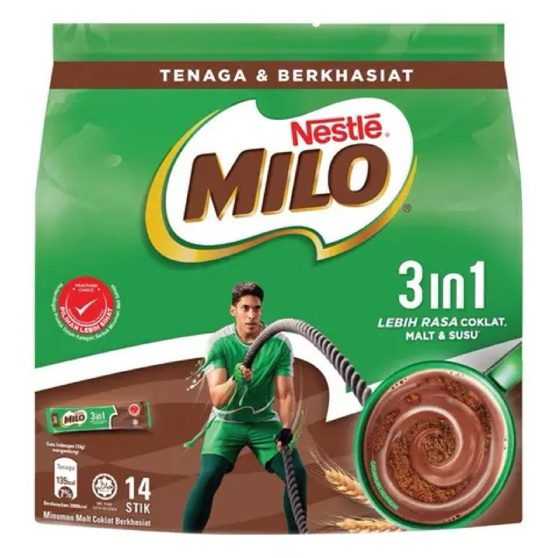 

MILO 3 in 1 Activ-Go Malaysia (14 sachet)
