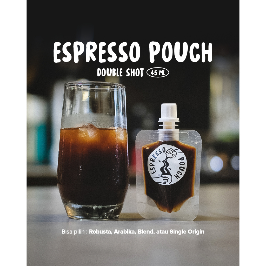 

CuppaJoe Espresso Pouch Espresso Cair Sachet Espresso Concentrate Instan 45 ml