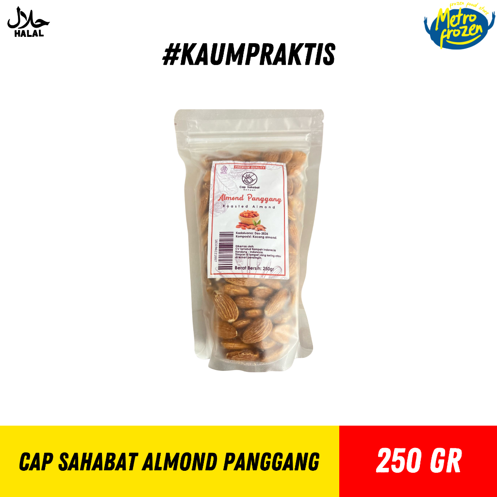 

CAP SAHABAT Almond Panggang 250gr //roasted almond //kacang almond