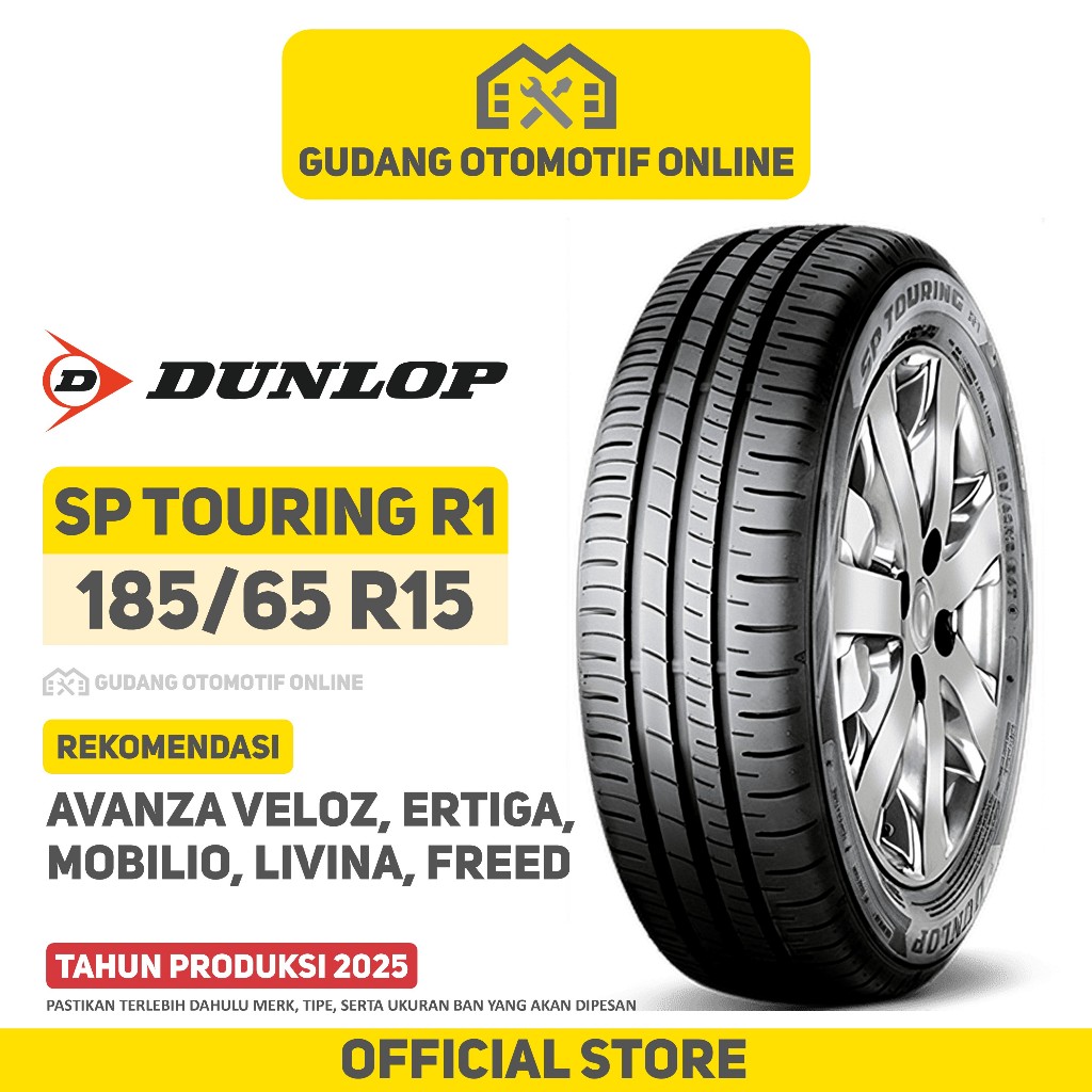 Ban Dunlop SP Touring R1 185/65 R15 Ban Mobil Avanza Veloz Ertiga Mobilio Livina Freed