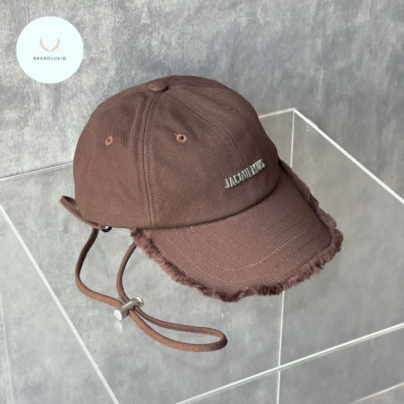Jacquemus La Casquette Artichaut Cap Brown & Off White