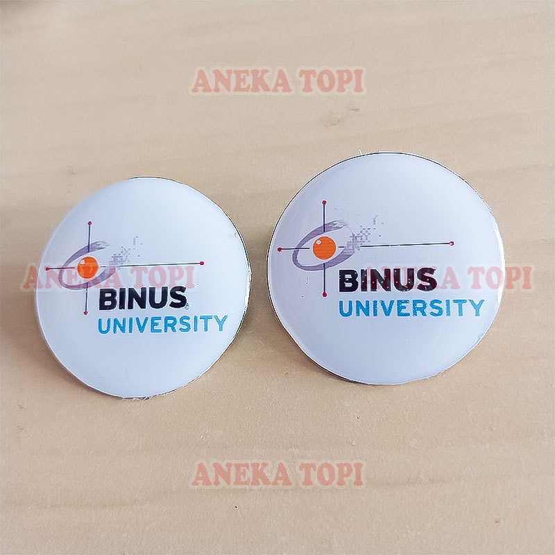 Pin Logo Binus University Pin Binus Bulat - Aneka Topi