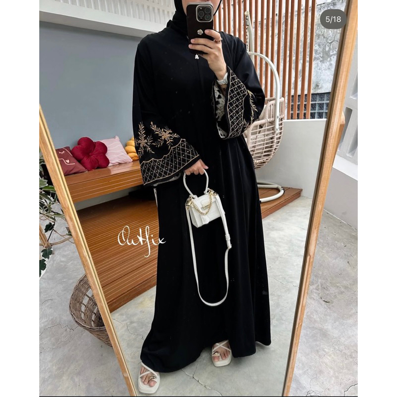 MEDINA ABAYA DRESS BLACK BY OUTFIX