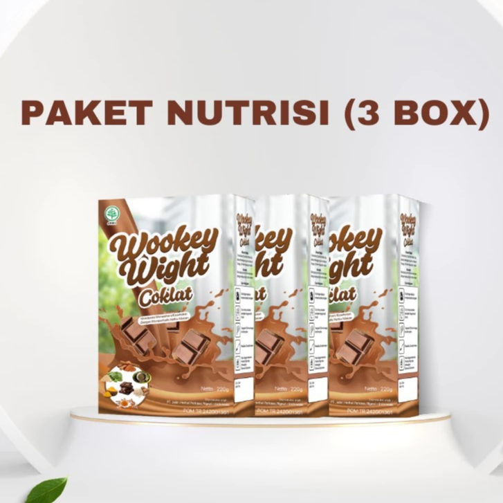 

RAMADHAN SALE 3 BOX!!! Wookey Weight Coklat - Susu Penambah Berat Badan Paket 3 Box