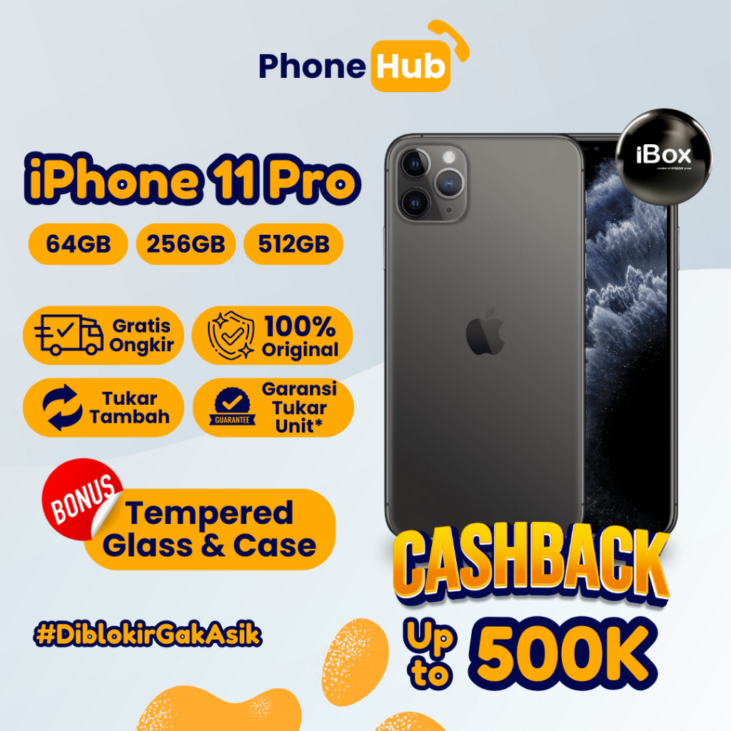 iPhone 11 Pro 64GB 256GB 512GB Second Resmi