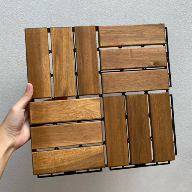 RUNNEN Decking Lantai Kayu / Deck Lantai 1 pack isi 9 pcs