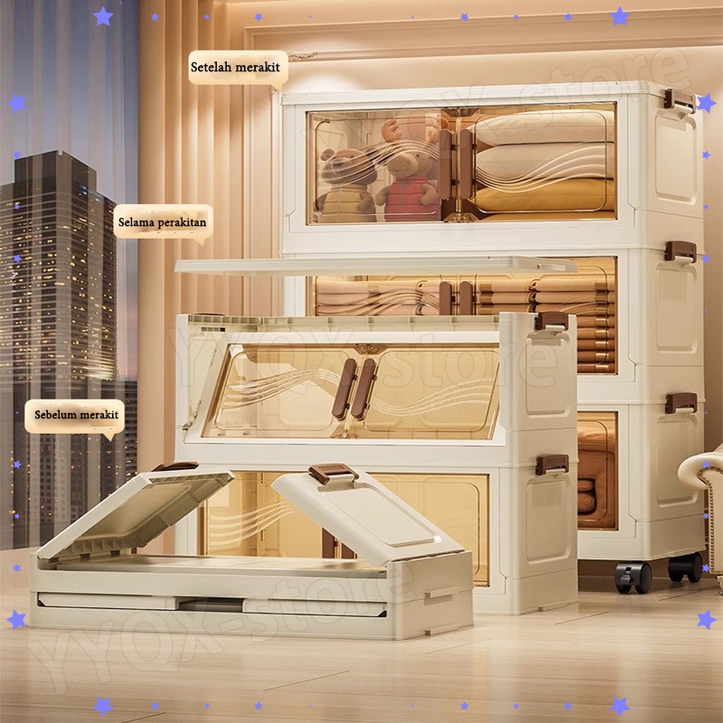 My_Genz Loker Plastik Lemari Plastik Susun Lemari Baju Anak Pakaian Laci