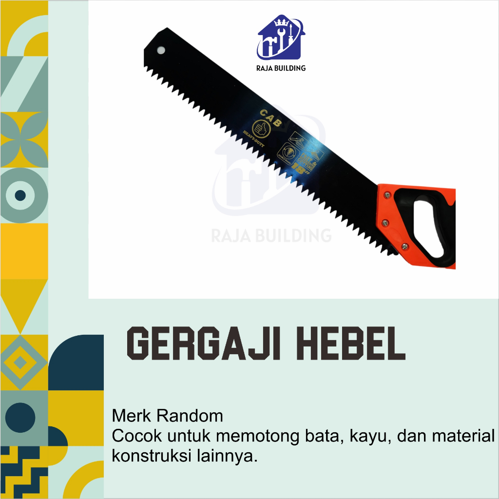 GERGAJI HEBEL / GERGAJI BATA RINGAN / GERGAJI POTONG HEBEL