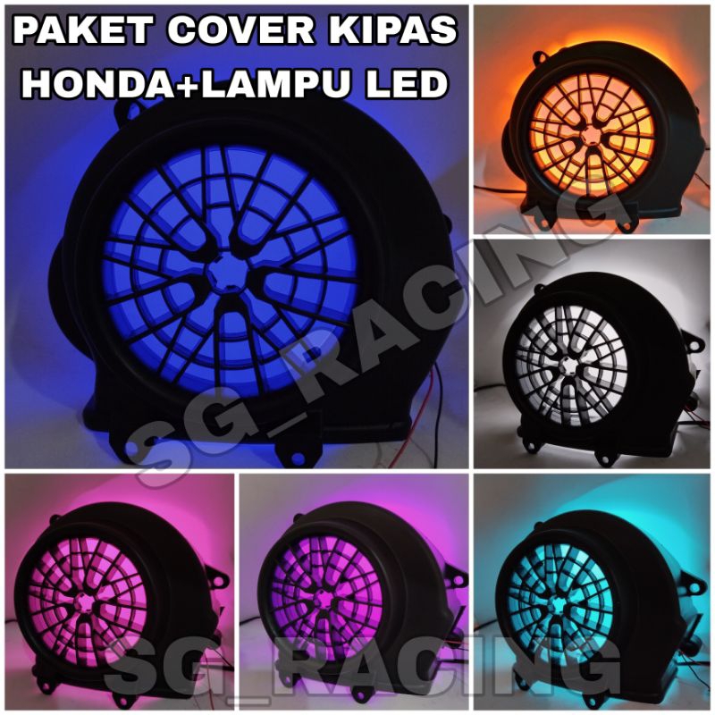 PAKET COVER TUTUP KIPAS HONDA BEAT FI + LAMPU LED WATERPROOF BEAT LAMA BRAT FI PAKET LENGKAP