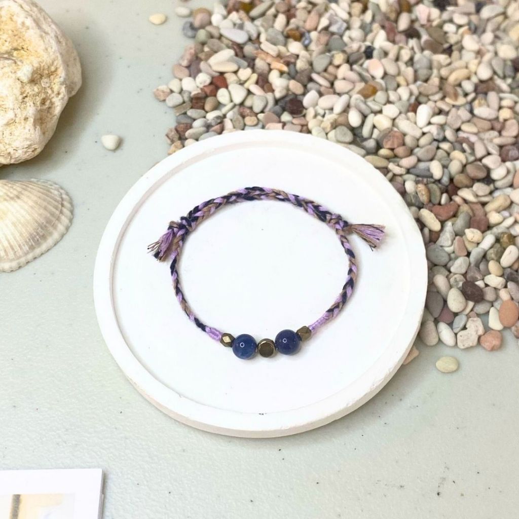 GELANT TANGAN TALI UNGU AESTHETIC BRACELET UNISEX BRACELET COWOK CEWEK 24I
