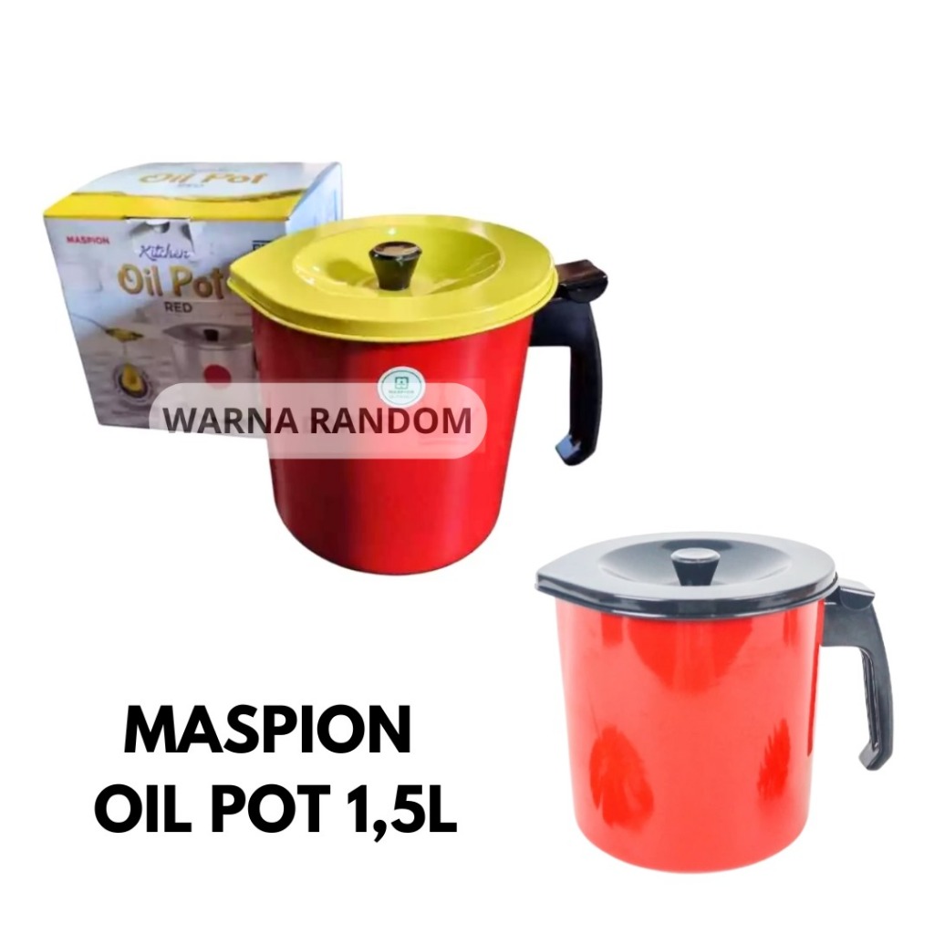 VV - Maspion Tempat Minyak Goreng + Saringan 1,5 Liter / Wadah Saringan Minyak Goreng