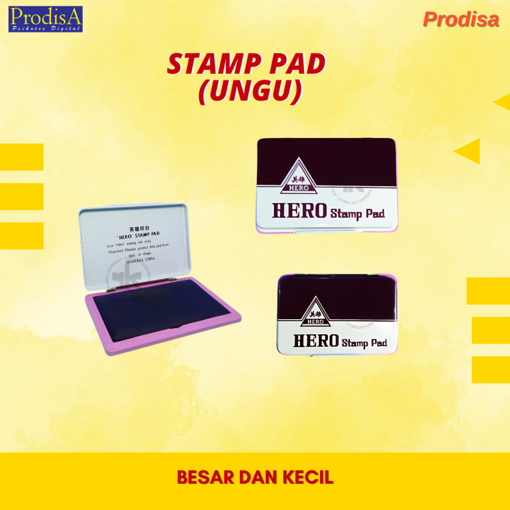 

STAMP PAD JOYKO KOSONGAN (TANPA TINTA) DAN STAMP PAD JOYKO UNGU (KECIL DAN BESAR)