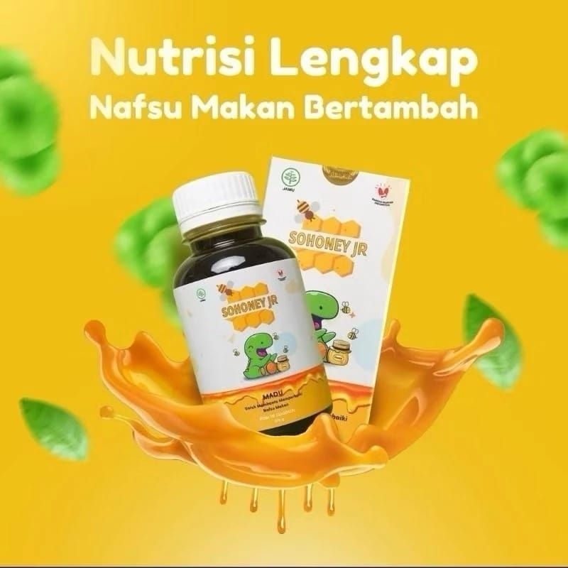 

Sohoney jr madu asli multivitamin penambah nafsu makan original Bpom