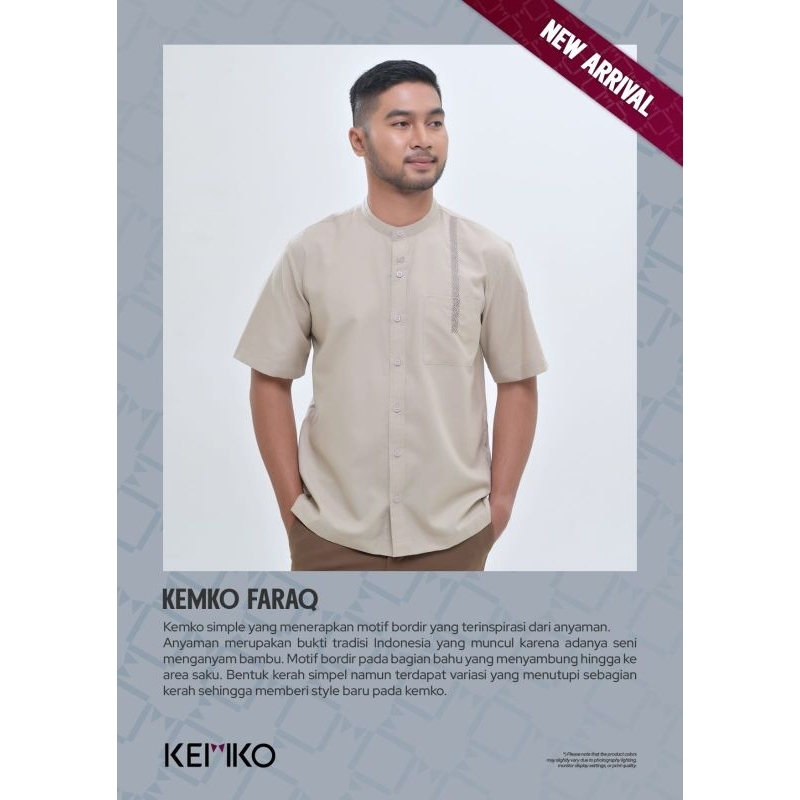 Kemeja Koko Kemko Faraq Lengan Pendek Rabbani Original