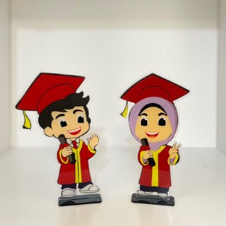 Piala Wisuda Anak Akrilik Plakat Wisuda Akrilik Piala Wisuda Akrilik Paud