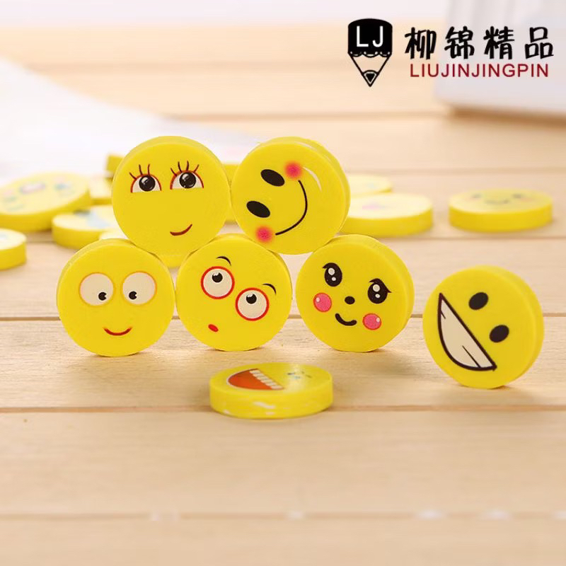 

Penghapus Pensil Bulat Motif Emoticon
