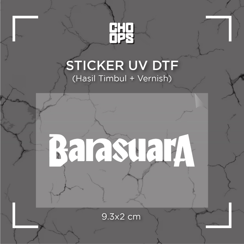 

BARASUARA | STICKER SATUAN | UV DTF | ANTI GORES | HELM BODY MOTOR TUMBLER LAPTOP KOPER