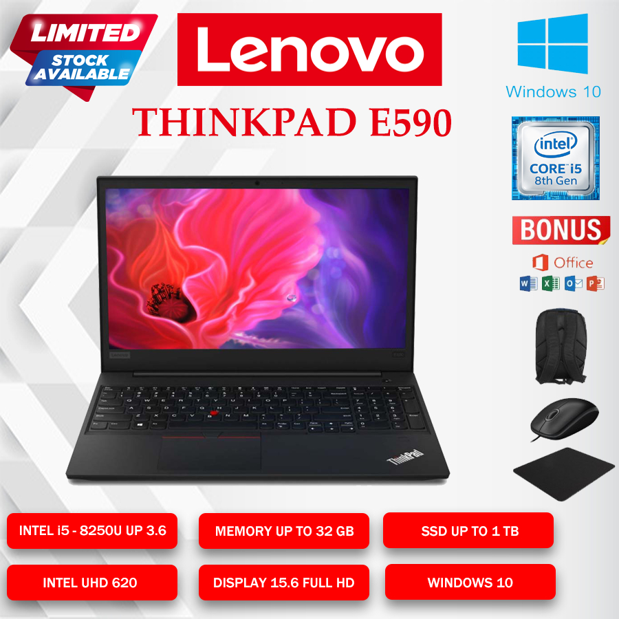 LAPTOP THINKPAD E590 INTEL CORE I5 RAM 32 GB SSD 512 GB NUMPAD
