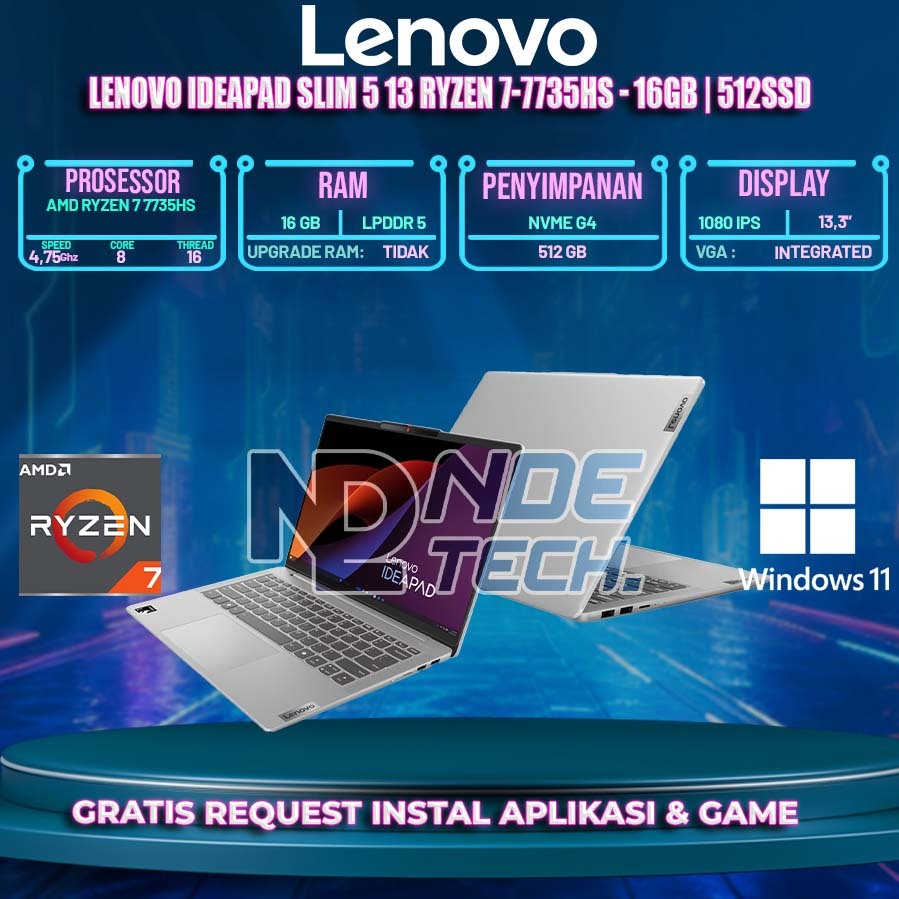 LENOVO IDEAPAD SLIM 5 13 RYZEN 7-7735HS