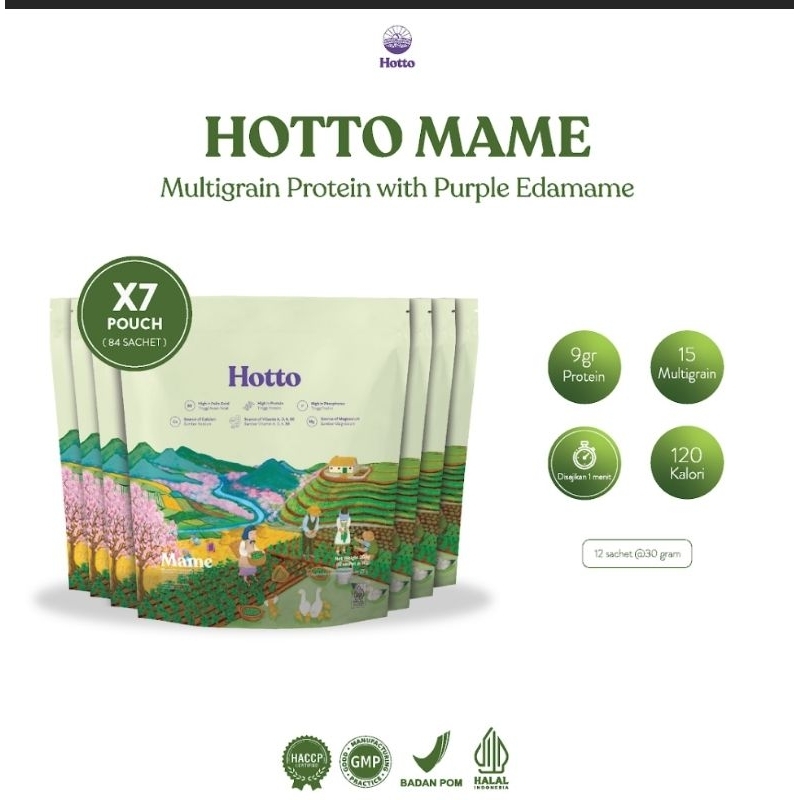 

HOTTO MAME 7 SACHET MULTIGRAIN WITH PROTEIN EDAMAME