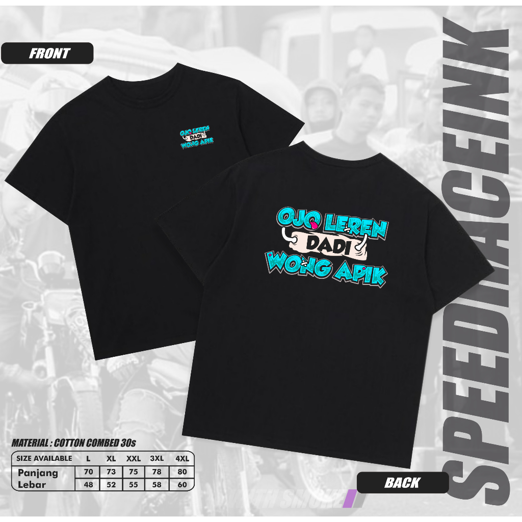 Kaos Ojo Leren Dadi Wong Apik Baju Kaos Atasan Distro Ojok Leren Dadi Wong Apik